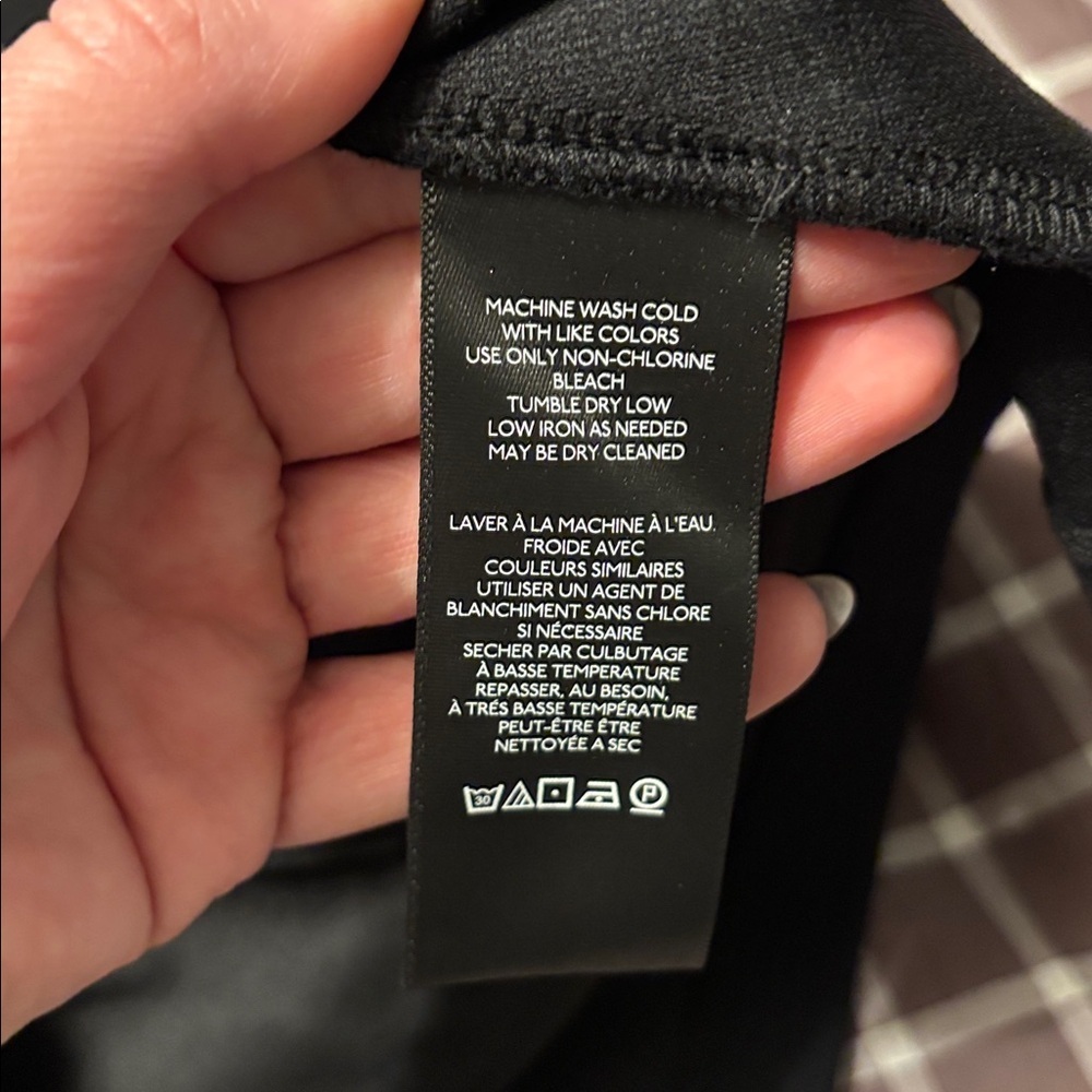 BNWT Maeve strapless black zip top - Picture 5 of 8